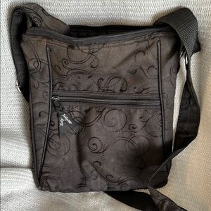 Black Swirl Patterned Bag